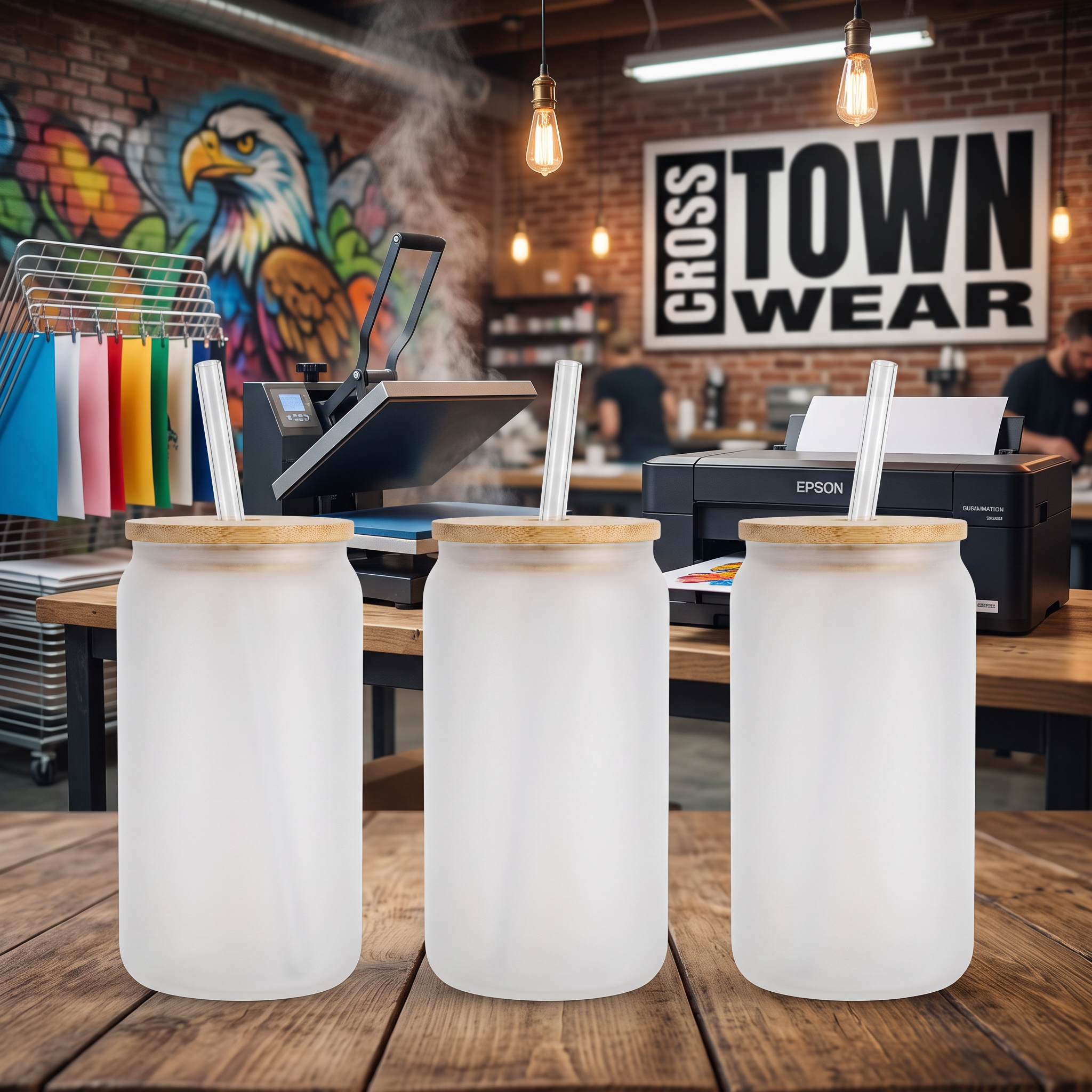 Custom Glass Tumbler 16 OZ